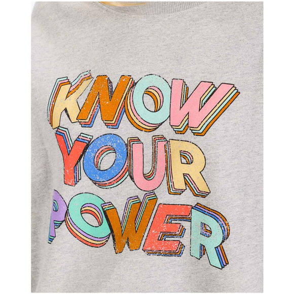 "Know Your Power" Graphic Pullover Sweater | Small - Picture 2 of 5